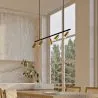 Rail Ceiling Lamp - 5 Adjustable Gold Spotlights - 110CM image 7
