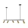 Rail Ceiling Lamp - 5 Adjustable Gold Spotlights - 110CM image 7