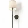 Lamp Wall Light - Black with Fabric Shade - Dena image 7