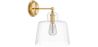 Lamp Wall Light - Gold Metal and Crystal - Sabela image 7