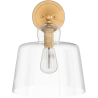 Buy Lamp Wall Light - Gold Metal and Crystal - Sabela Transparent 60526 with a guarantee