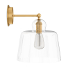 Buy Lamp Wall Light - Gold Metal and Crystal - Sabela Transparent 60526 - in the EU