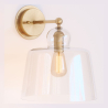 Buy Lamp Wall Light - Gold Metal and Crystal - Sabela Transparent 60526 Home delivery