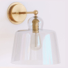 Buy Lamp Wall Light - Gold Metal and Crystal - Sabela Transparent 60526 at Privatefloor