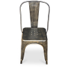 Buy Dining chair Stylix Industrial Design Square Metal - New Edition Metallic bronze 99932871 at Privatefloor