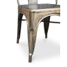 Buy Dining chair Stylix Industrial Design Square Metal - New Edition Metallic bronze 99932871 - prices