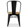 Buy Dining Chair - Industrial Design - Wood & Steel - Stylix Red 99932897 Home delivery