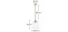 Ceiling Lamp - Pendant Lamp - Glass and Metal - Amaia image 7