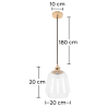 Buy Ceiling Lamp - Pendant Lamp - Glass and Metal - Amaia Blue 60530 - in the EU