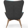 Buy Armchair with Footrest - Upholstered in Patchwork Fabric - Kontur Multicolour 60535 in the Europe