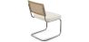 Dining Chair with Armrests - Upholstered in Bouclé Fabric - Wood and Rattan - Birey image 7