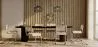 Dining Chair with Armrests - Upholstered in Bouclé Fabric - Wood and Rattan - Birey image 7