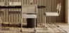 Dining Chair with Armrests - Upholstered in Bouclé Fabric - Wood and Rattan - Birey image 7