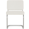 Buy Dining Chair - Upholstered in Bouclé Fabric - Henr White 60539 at Privatefloor
