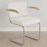 Dining Chair with Armrests - Upholstered in Bouclé Fabric - Henr image 7