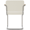 Buy Dining Chair with Armrests - Upholstered in Bouclé Fabric - Henr White 60540 Home delivery