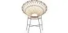 Round Synthetic Rattan Outdoor Chair - Boho Bali Design - Elsa image 7