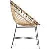 Round Synthetic Rattan Outdoor Chair - Boho Bali Design - Elsa image 7