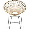 Round Synthetic Rattan Outdoor Chair - Boho Bali Design - Elsa image 7