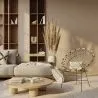 Round Synthetic Rattan Outdoor Chair - Boho Bali Design - Elsa image 7