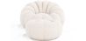 Upholstered Armchair with Ottoman - White Boucle - Rubi image 7