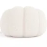 Upholstered Armchair with Ottoman - White Boucle - Rubi image 7