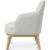 Buy Upholstered Dining Chair - White Boucle - Letter White 60543 Home delivery