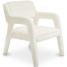 Buy Upholstered Dining Chair - White Boucle - Colette White 60544 at Privatefloor