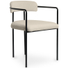 Buy Upholstered Dining Chair - White Boucle - Garne White 60546 at Privatefloor