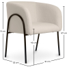 Buy Upholstered Dining Chair - White Boucle - James White 60547 - in the EU