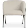 Upholstered Dining Chair - White Boucle - James image 7