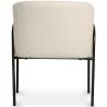 Upholstered Dining Chair - White Boucle - James image 7