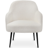 Buy Upholstered Dining Chair - White Boucle - Hyra White 60549 - in the EU