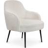 Buy Upholstered Dining Chair - White Boucle - Hyra White 60549 at Privatefloor
