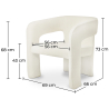 Buy Upholstered Dining Chair - White Boucle - Ashley White 60551 with a guarantee