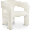 Buy Upholstered Dining Chair - White Boucle - Ashley White 60551 at Privatefloor
