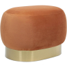 Buy Pouf - Velvet and Metal - Luxe Orange 60552 in the Europe