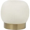 Pouf Luxury Home Foot Rest - White Boucle - Luxe image 7