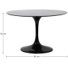 Buy Round Tulipan Table in Fiberglass - 90cm White 15417 at Privatefloor