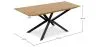 Pack Industrial Design Wooden Dining Table (220cm) & 8 Rattan Dining Chairs - Bruna image 7