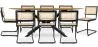 Pack Industrial Design Wooden Dining Table (220cm) & 8 Rattan Dining Chairs - Bastral image 7