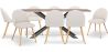 Pack Industrial Design Wooden Dining Table (200cm) & 8 Bouclé Upholstered Dining Chairs - Evelyne image 7