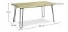 Pack Industrial Design Dining Table 150cm & 6 Rattan Dining Chairs - Velvet Upholstery - Martha image 7