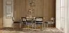 Pack Industrial Design Dining Table 150cm & 6 Rattan Dining Chairs - Velvet Upholstery - Hyre image 7