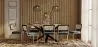 Pack Industrial Design Wooden Dining Table (200cm) & 8 Rattan Dining Chairs - Velvet Upholstery - Hyre image 7