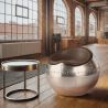 Living Room Chair - Ball Design Chair - Leather and Metal - Circle image 7