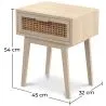Bedside Table with Drawer - Boho Bali Wood - Yanpai image 7