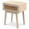 Bedside Table with Drawer - Boho Bali Wood - Yanpai image 7