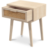 Buy Bedside Table with Drawer - Boho Bali Wood - Yanpai Natural 60605 at Privatefloor