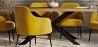 Rectangular Dining Table - Industrial - Wood and Metal - Bayron image 7